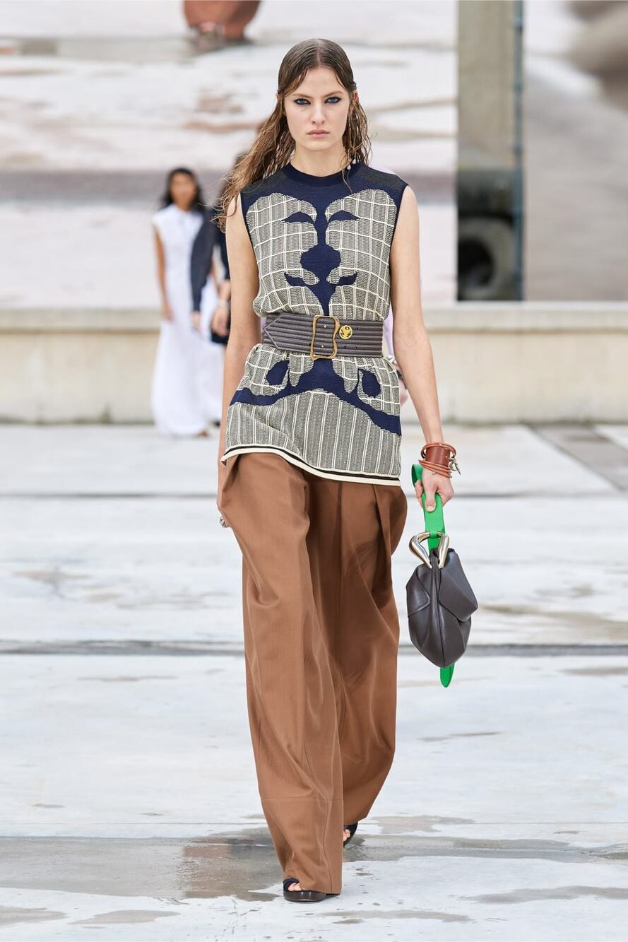 SS21 Runway Intarsia Knit Sleeveless Tunic